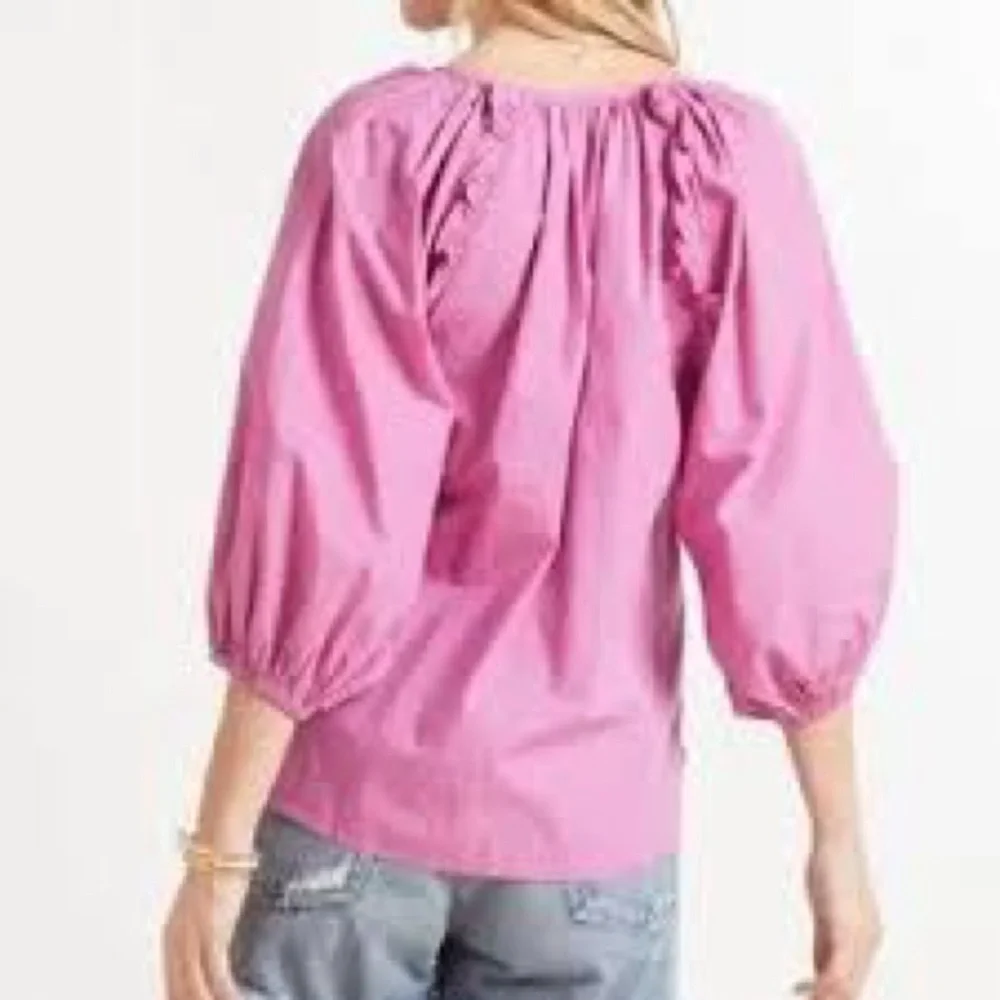 Cleobella Jess Puff Sleeve Blouse Azalea XS - Picture 2 of 6